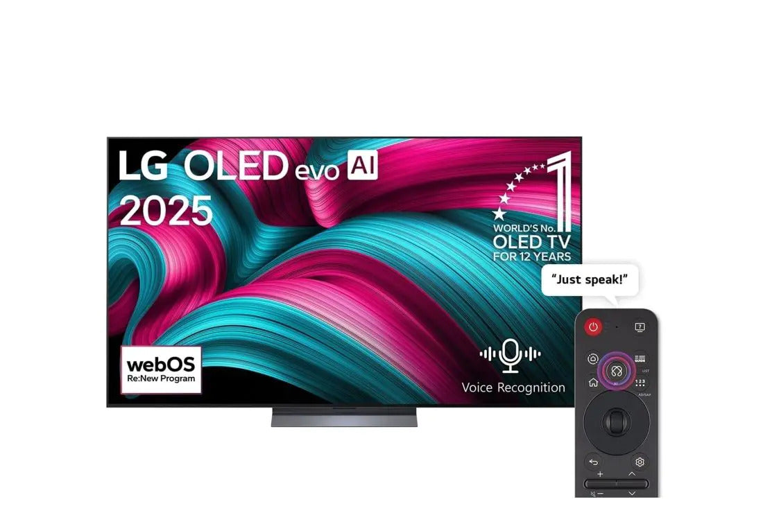 LG OLED TV 65Inch, Smart & 4K, 4HDM & 3USB, Magic Remote - OLED65C56LA.AMNG