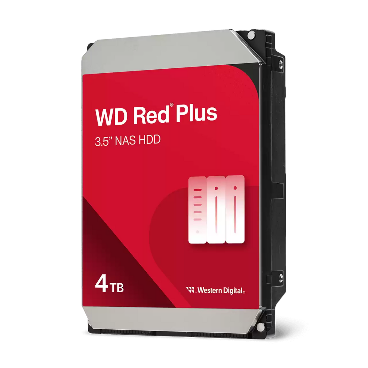 Western Digital 4TB WD Red Plus NAS Internal Hard Drive HDD 5400 RPM 256MB Cache