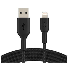 Belkin Braided Lightning to USB - A Cable (1 meter Black), USB cable