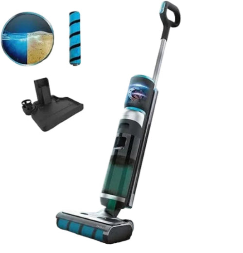 Cecotec Upright Electric Floor Mop, Wash & Vacuum, 750Ml, 300Watts, Black - 5863
