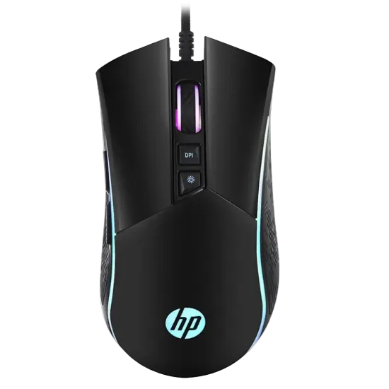HP Wired Gaming Mouse, Black - M220