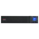 APC Easy UPS On-Line, 3kVA/2400W, Rackmount 2U, 230V, 6x IEC C13 + 1x IEC C19 outlets, Intelligent Card Slot, LCD, without rail kit