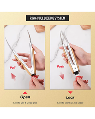 Stainless Steel BBQ Tong With Wooden Handle