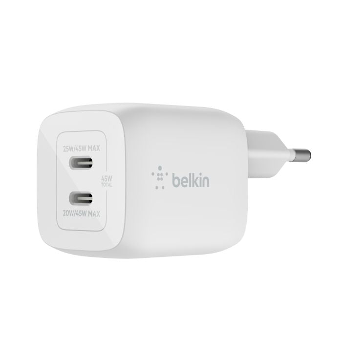 Belkin 45W Dual USB - C Wall Charger, PD 3.0 Fast Charging, chargers