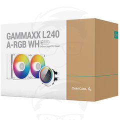 DEEPCOOL GAMMAXX L240 A-RGB AIO Liquid Cooler Anti-Leak Technology - White