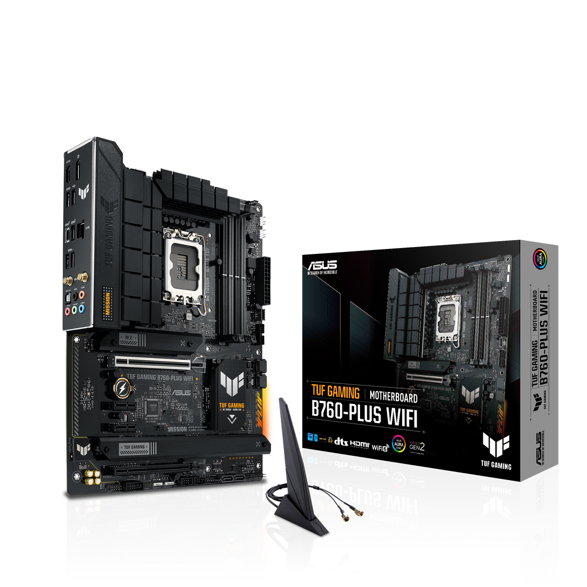 ASUS TUF GAMING B760-PLUS WIFI DDR5 (13th and 12th Gen) LGA 1700 ATX Motherboard