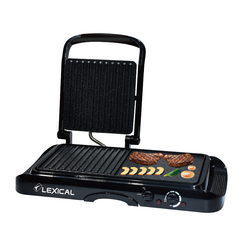 Lexical Contact Grill, 1600Watts, Black - LSM-2550-2
