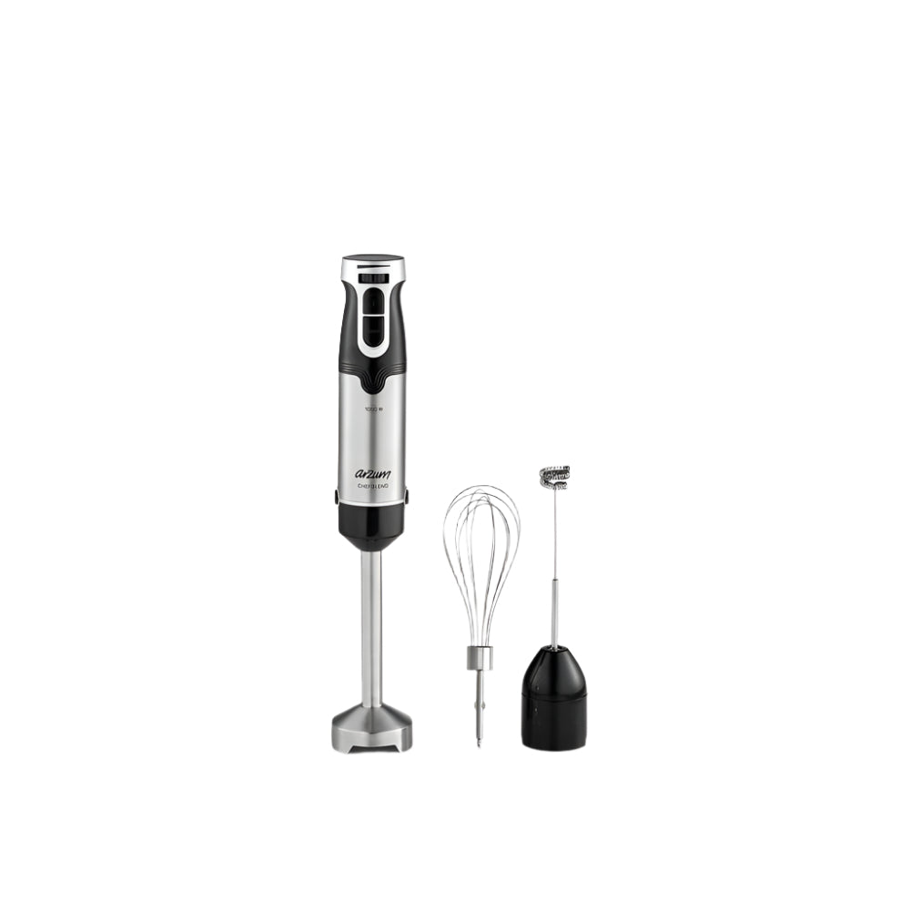 Arzum Hand Blender 2Speed, 1000Watts, Stainless Steel - AR1160