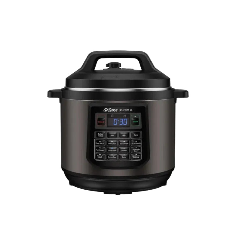 Arzum Chefim Xl Multi Functional Pressure Cooker, 8Lit, 1200Watts, Black - AR2080
