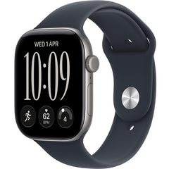 Apple Watch Series 12 GPS 42Mm, Space Grey Aluminium Case, Navy Blue Sport Band, S/M - MJE74AF/A