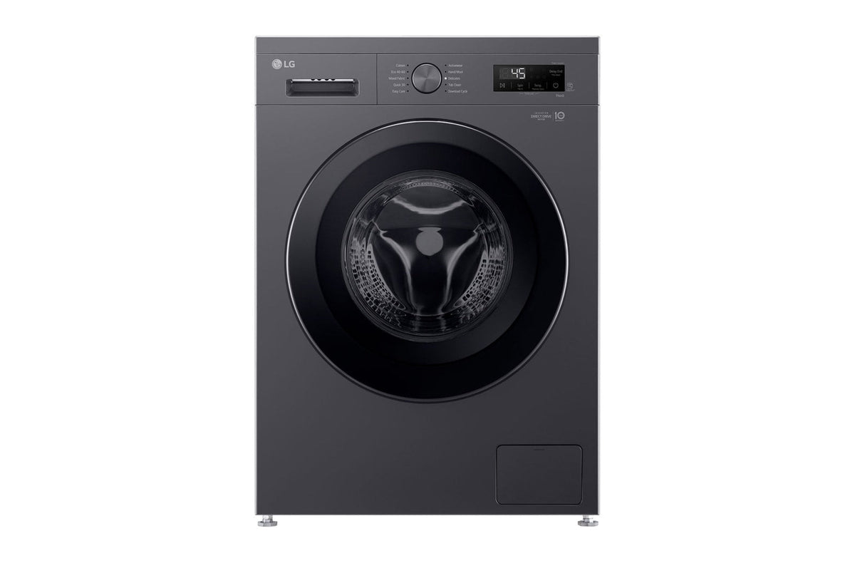 LG Front Load Washing Machine A+++, 8KG, 1200RPM, Midnight Black - F2Y1TYP6J.SMBPEL/EX2