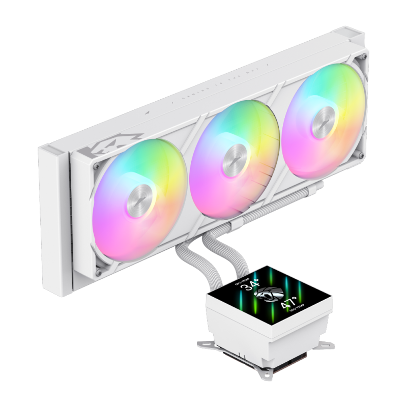 GAMEMAX GLACIER 360 WH LIQUID CPU COOLER WHITE
