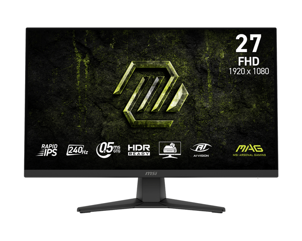 MSI MAG 272F X24 Flat 27" FHD 240 Hz 0.5ms Rapid IPS HDR Ready - Black GAMING MONITOR