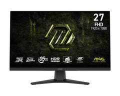 MSI MAG 272F X24 Flat 27" FHD 240 Hz 0.5ms Rapid IPS HDR Ready - Black GAMING MONITOR