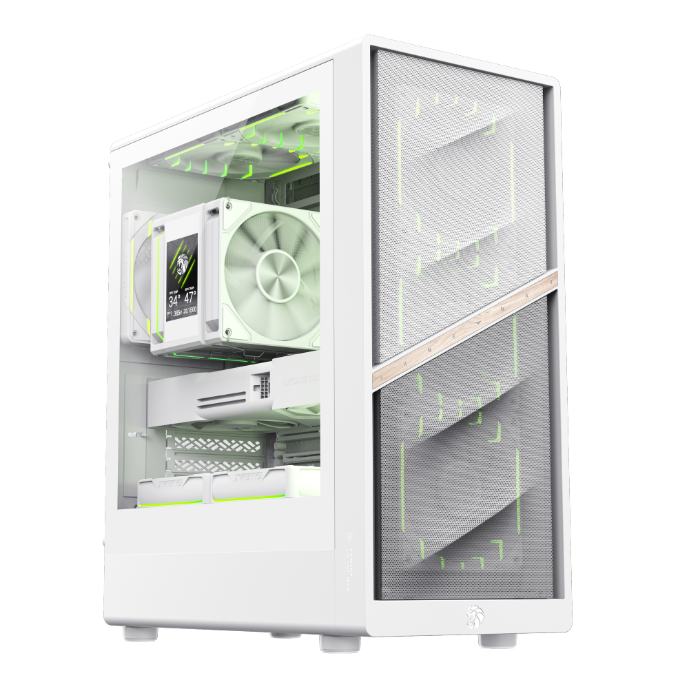 GAMEMAX AERIS 330 MW (WHITE) MATX GAMING CASE