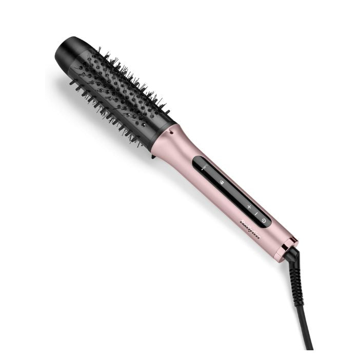 BaByliss Hot Air Brush , 28mm Heated Round Brush with Curl Function | HSB200SDE