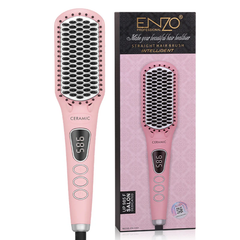 Enzo Hair Straightener Brush, 65Watts, Multi Color - EN-4101