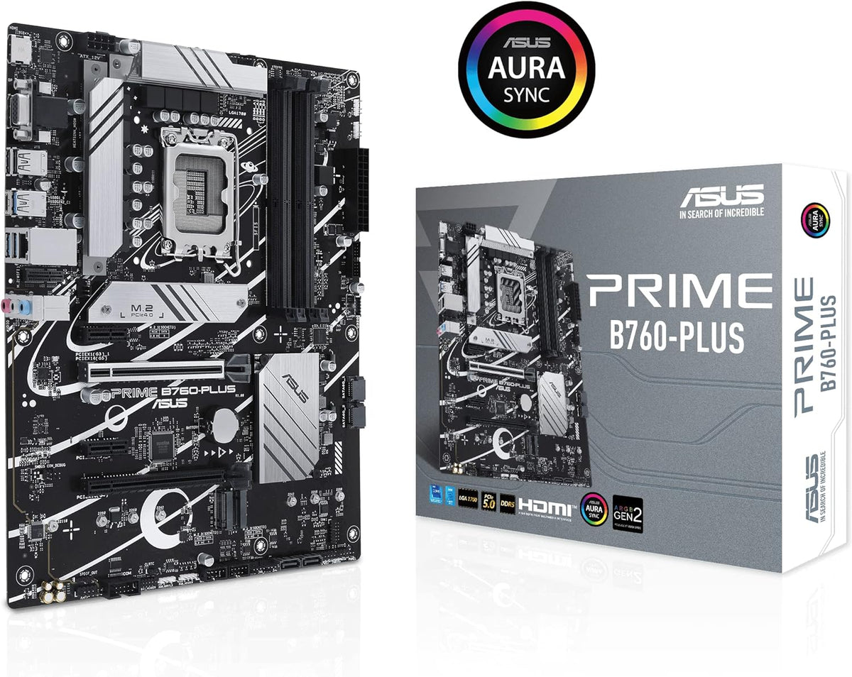 ASUS Prime B760-PLUS Intel B760 DDR5 LGA1700 ATX Motherboard