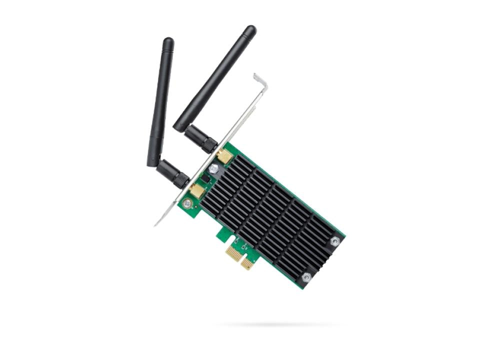 TP-Link T4E AC1200 Wireless 2.4G/5G Dual Band Wireless PCI Express Adapter, Low Profile, Long Range