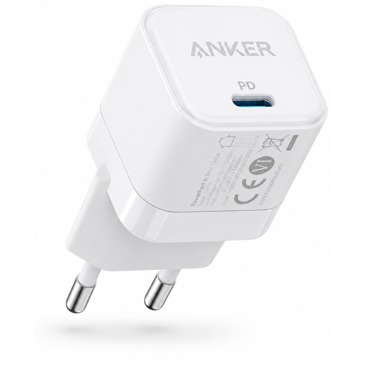 Anker PowerPort III 20W USB-C Wall Charger A2149 White EU Plug