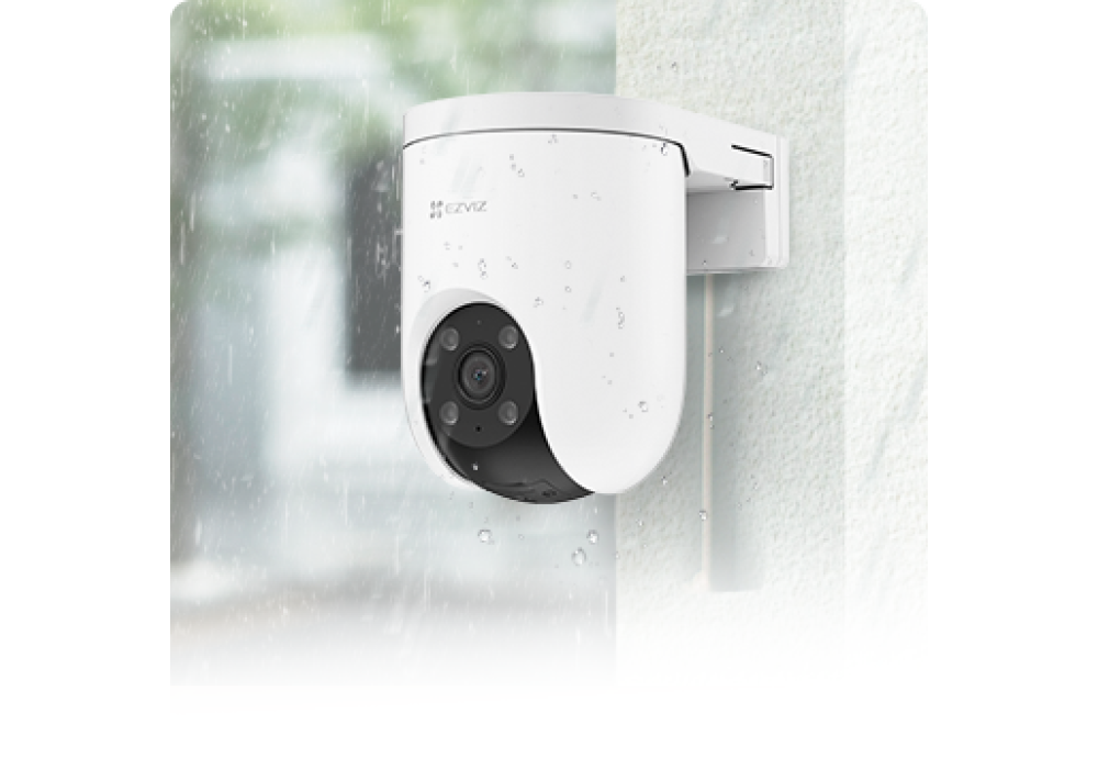EZVIZ H8c Pro 3K Outdoor Pan & Tilt Wi-Fi Security Camera (CS-H8c Pro 3K), 360-Degree Panoramic Coverage, AI-Powered Human/Vehicle Shape Detection, Color Night Vision, Two-Way Talk, IP65 Weatherproof Design