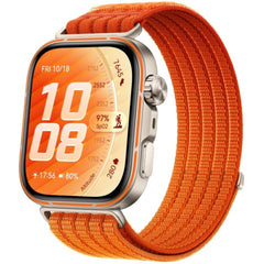 HUAWEI WATCH FIT 5 Pro Smartwatch with Gradient Orange Nylon Strap - Grey/Orange + Free Gift