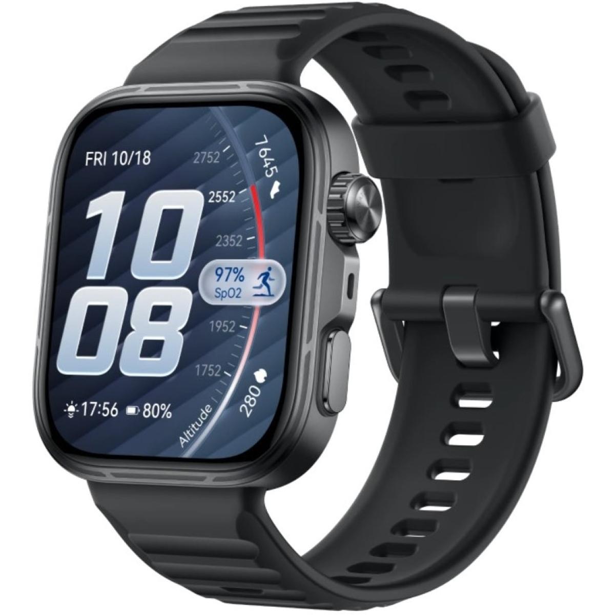 HUAWEI WATCH FIT 5 Pro Smartwatch with Black Fluoroelastomer Strap - Black + Free Gift