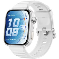 HUAWEI WATCH FIT 5 Pro Smartwatch with White Fluoroelastomer Strap - White + Free Gift