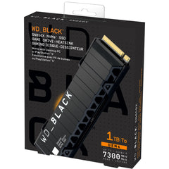 WD BLACK 1TB SN850X NVMe Gaming SSD w/ Heatsink Works with Playstation 5, Gen4 PCIe Up to 7,300 MB/s