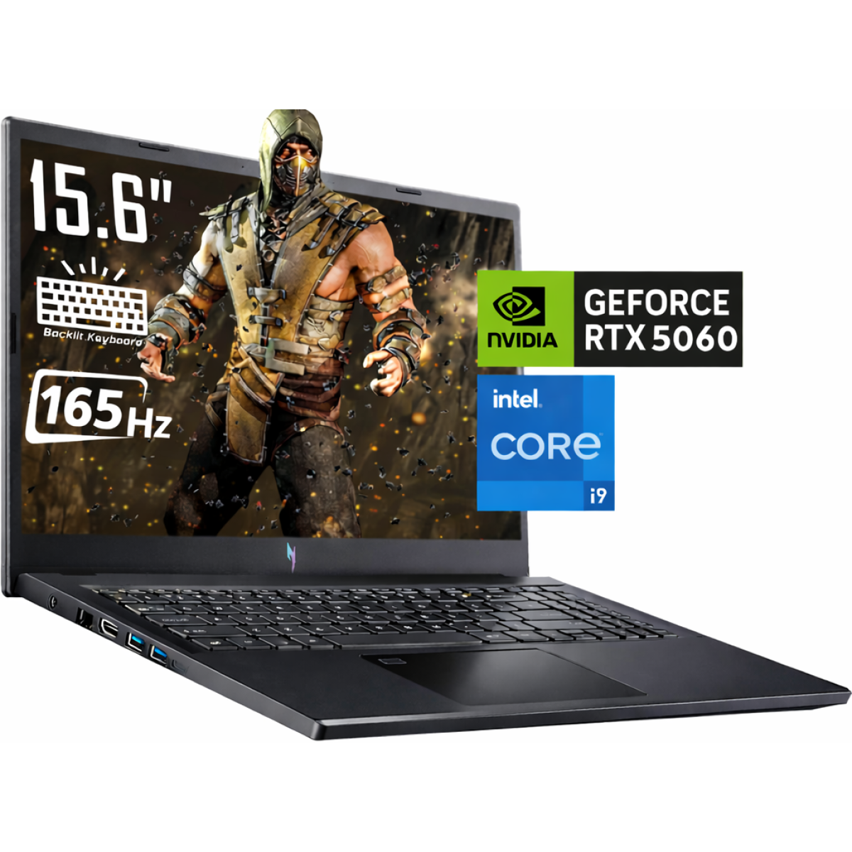Acer Nitro V 15 (2025) ANV15-52-95ND 13Gen Intel Core i9 14-Cores w/ Nvidia RTX 5060 8GB DDR7 & IPS 165 Hz Display - Black