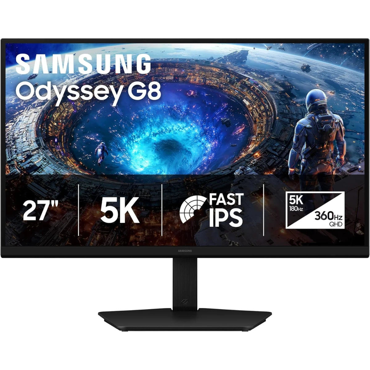Samsung Odyssey G8 G80HF 27-inch IPS 5K 180 Hz / QHD 360 Hz Gaming Monitor – Black