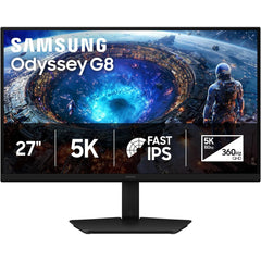 Samsung Odyssey G8 G80HF 27-inch IPS 5K 180 Hz / QHD 360 Hz Gaming Monitor – Black