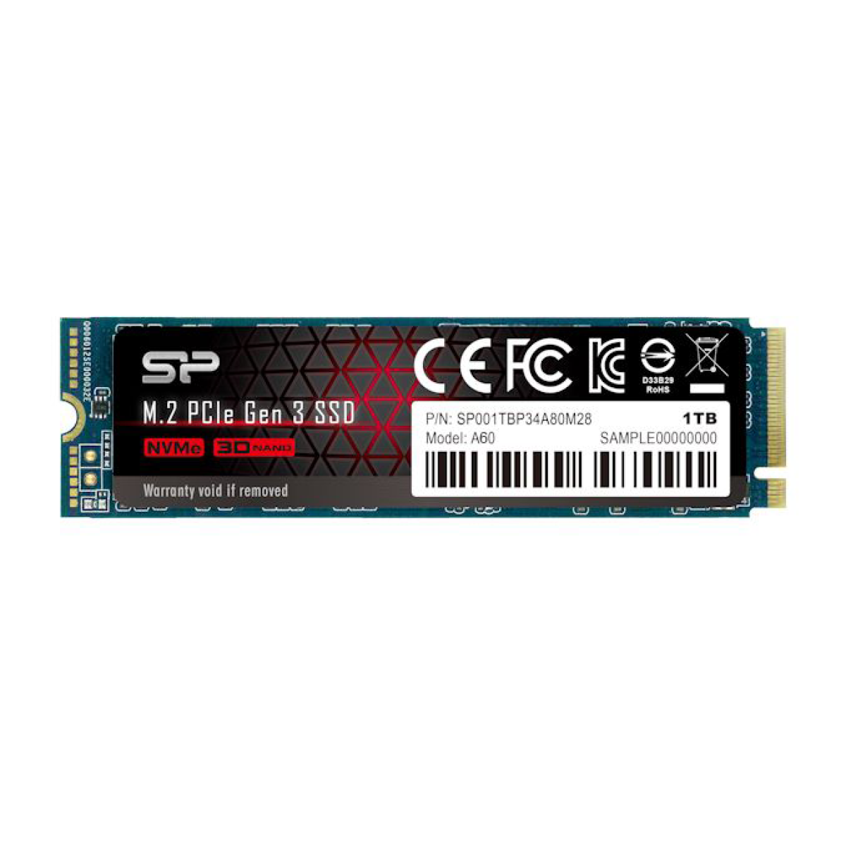 Silicon Power 1TB PCIe Gen3×4 P34A60 NVME