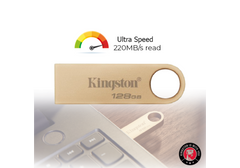 Kingston DataTraveler SE9 G3 - 128 GB - USB Flash Drive USB 3.2 flash drive up to 220MB/s read and 100MB/s write