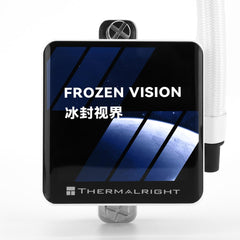 Thermalright Frozen Vision 360 White ARGB CPU Liquid Cooler w/ 2.88" IPS LCD Display For Pictures, Videos, Animations, High Performance AIO w/ 3x TL-K12W Fans, LGA1700