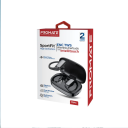 Promate Epic SportFit True Wireless Sporty Ear Buds In-Ear Bluetooth v5.3 ENC Earphones with Noise Cancelling Mic 42H Playback Time - Black
