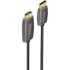 Promate Prolink Dp 200 Displayport To Hdtv Moniter Cable Uhd 4k Gold Platted 2m Nylon Braided Cable 18gbps Transmission Speed