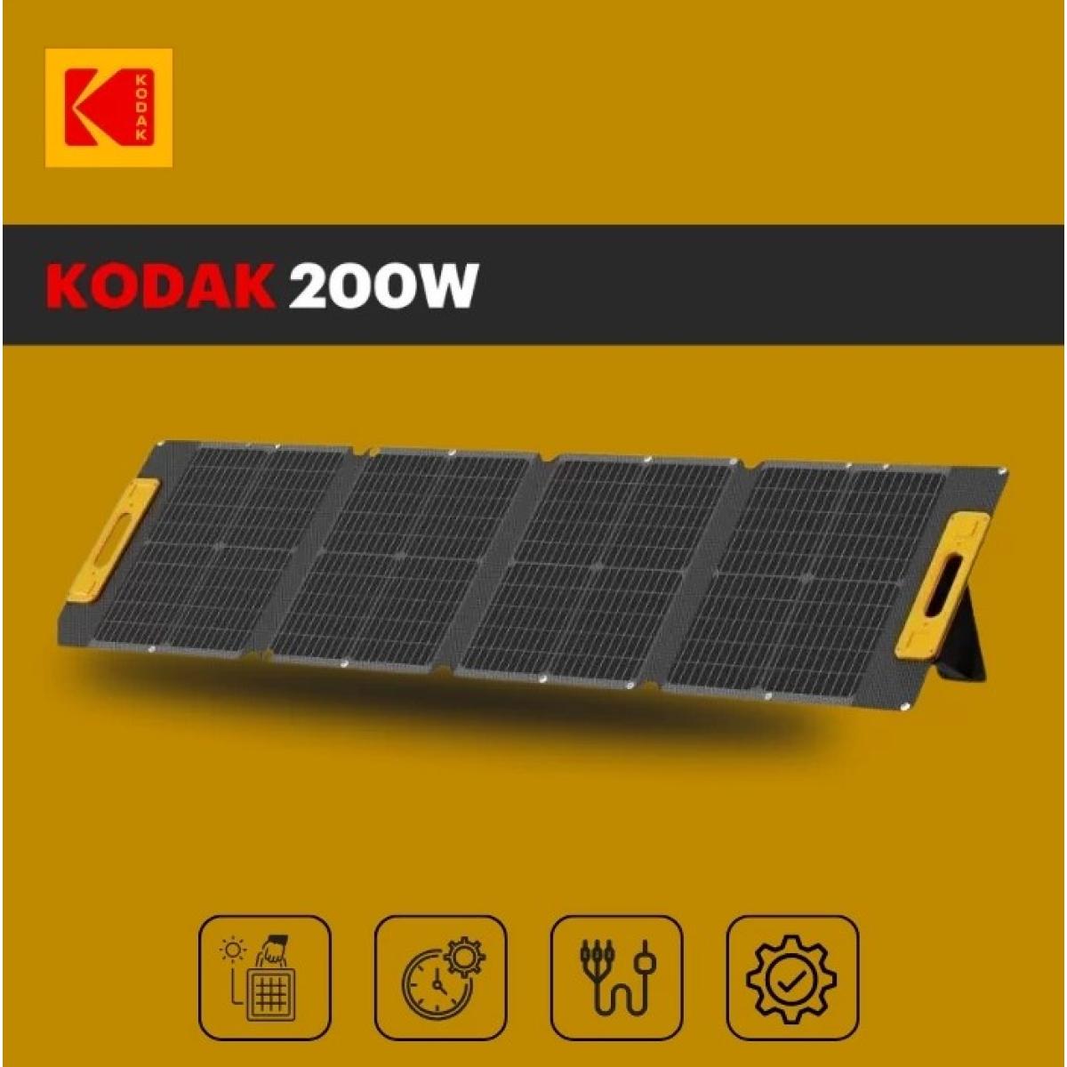 Kodak 200w Portable Solar Panel 23% Conversion Rate