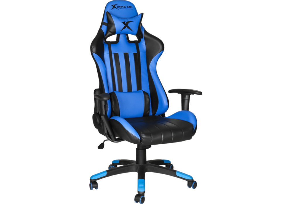 Xtrike-ME GC-905 - Ergonomic Gaming Chair, 135° Recline, PU Leather Finish, Adjustable Height & Armrests, 120kg Capacity, Blue