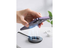 Magnetic Wireless Charger Fast charging UP to 15W Works with USB-A & USB-C chargers 1.2m braided cable