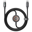 Mcdodo CA-258 - 2‑in‑1 USB‑C Cable with Apple Watch Magnetic Charger, 60W Fast Charging, Nylon Braid, 1.5m Length, Aluminum Alloy Build - 18 Month Warranty