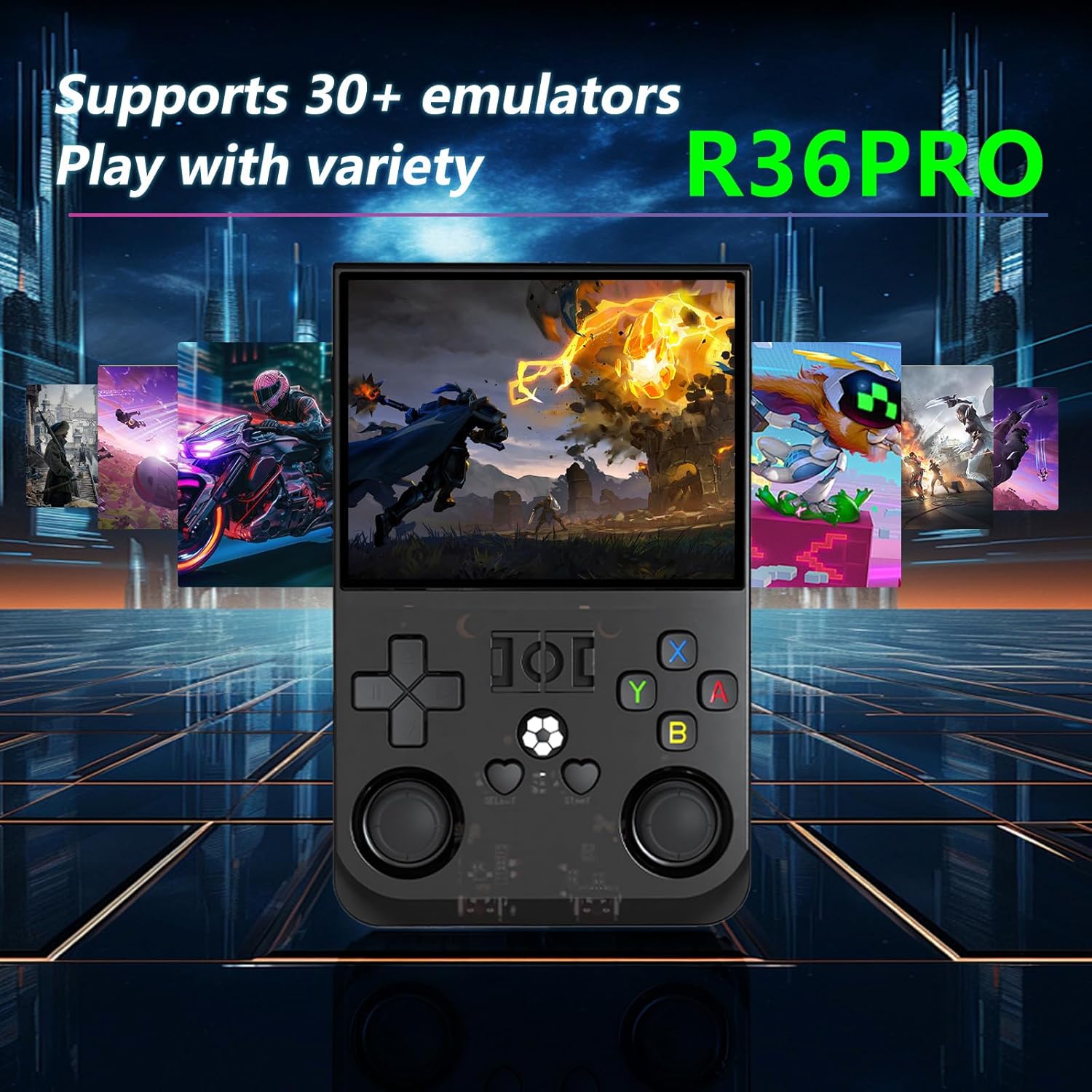 R36pro 2025 R36 Pro 3.5inch Ips 128gb 18000+ Games Video Handheld Game Players 4000mah