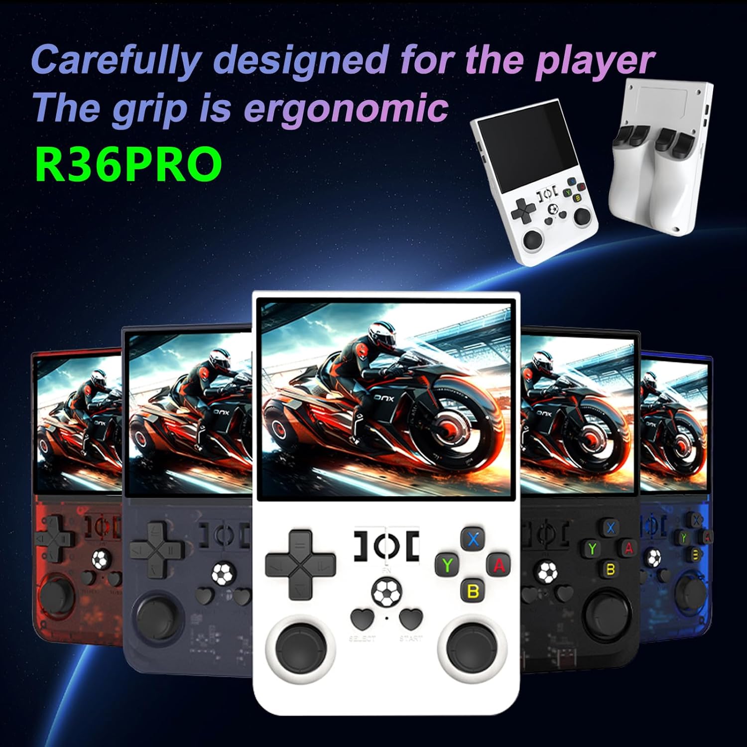 R36pro 2025 R36 Pro 3.5inch Ips 128gb 18000+ Games Video Handheld Game Players 4000mah
