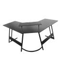 Xtrike-Me DK-04 Professional PC Gaming Desk, 130cm Surface, Heavy-Duty Steel Frame, Ergonomic Design, Home Office Computer Table - Black