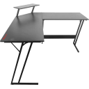 Xtrike-Me DK-04 Professional PC Gaming Desk, 130cm Surface, Heavy-Duty Steel Frame, Ergonomic Design, Home Office Computer Table - Black
