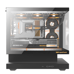 DARKFLASH FLOATRON F1 M-ATX Black PC Gaming Case
