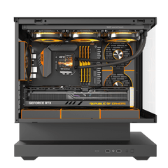 DARKFLASH FLOATRON F1 M-ATX Black PC Gaming Case