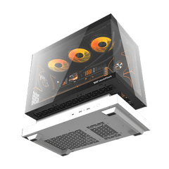 DARKFLASH FLOATRON F1 M-ATX White PC Gaming Case