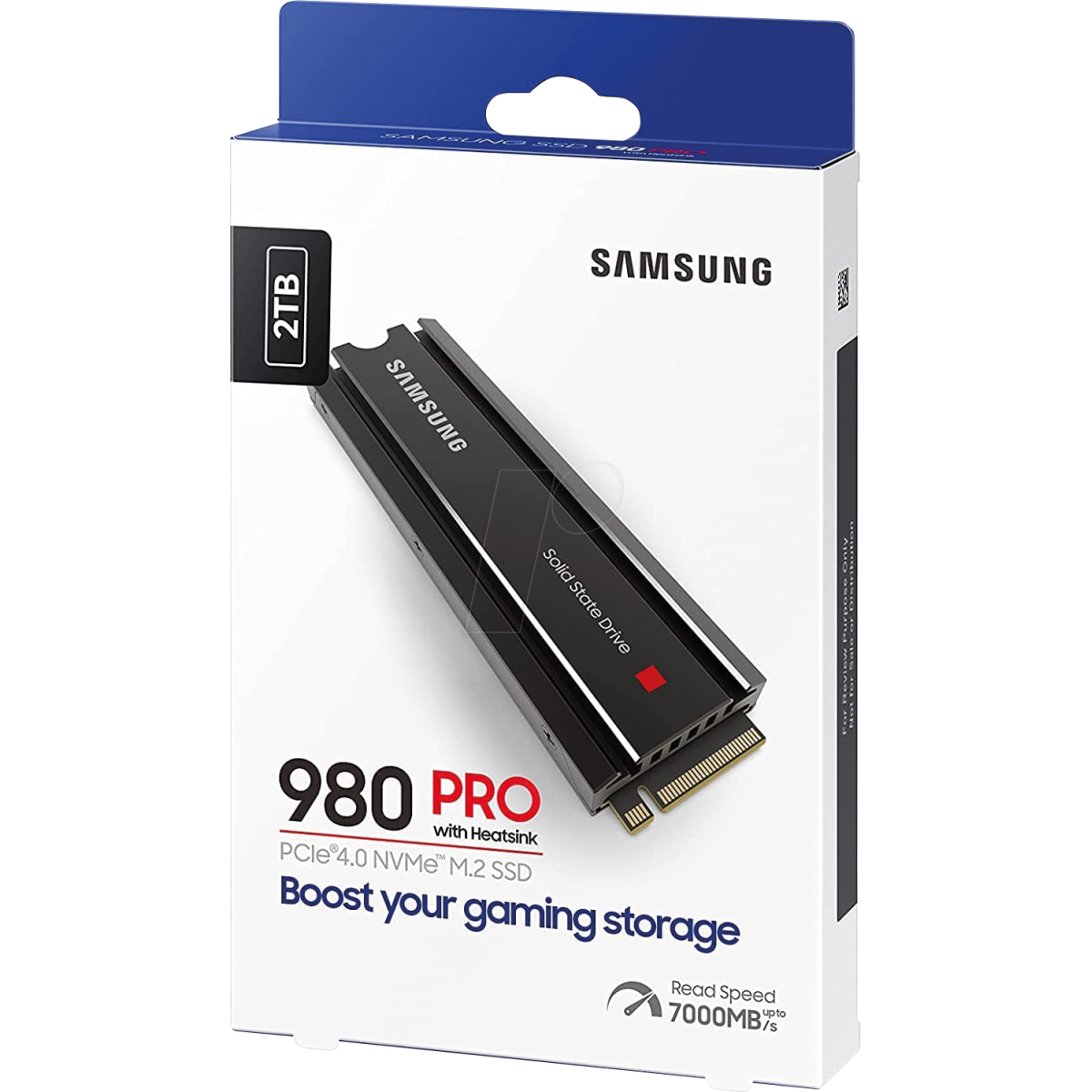 Samsung 980 Pro 2tb Ssd W/ Heatsink Pcie Gen 4 Nvme M.2 Internal Heat Control Max Speed Ps5 Compatible Up To 7000 Mb/s - CompuMe