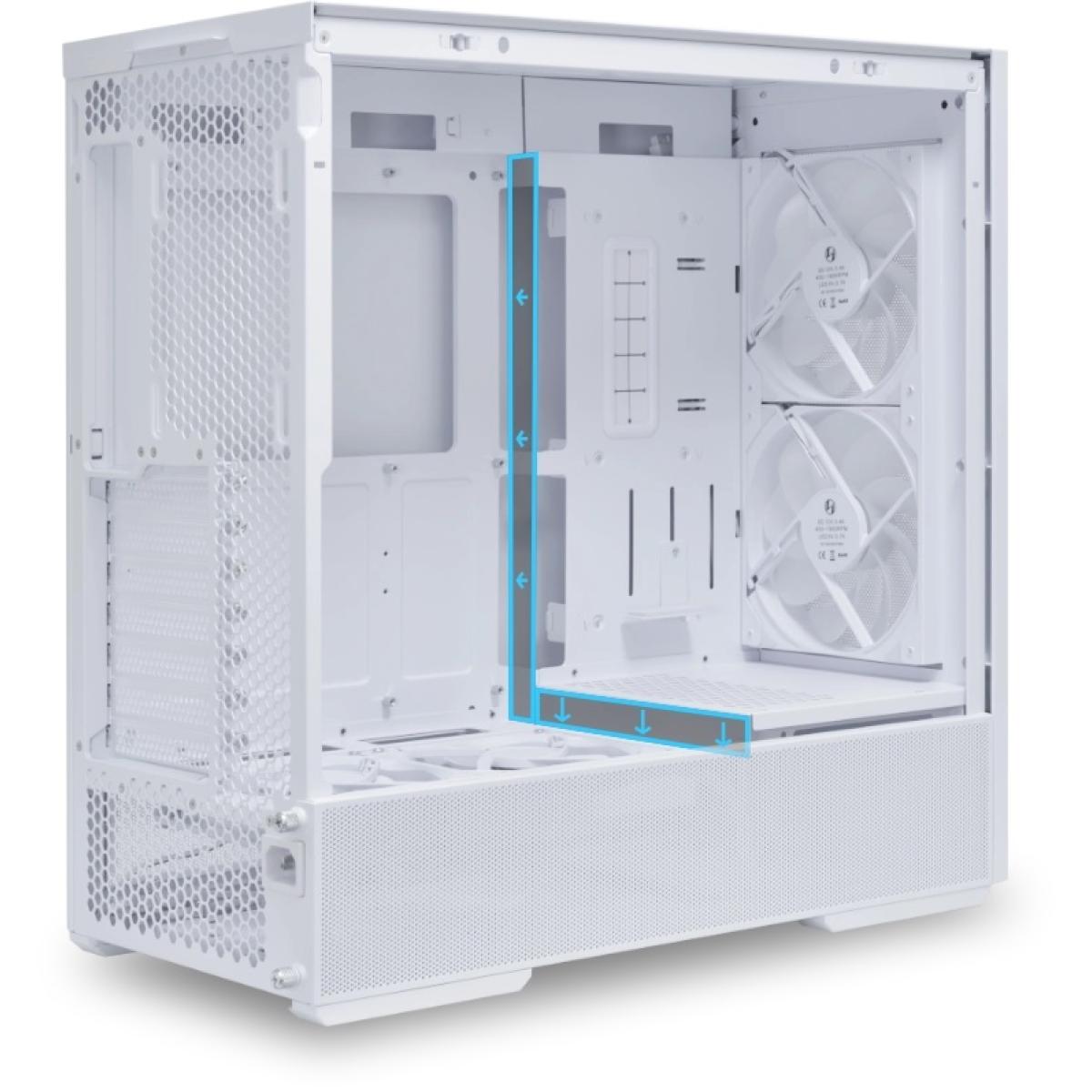 Lian Li white ARGB PWM cooling fan LANCOOL 207 (207RW) MESH ATX Mid Tower Tempered